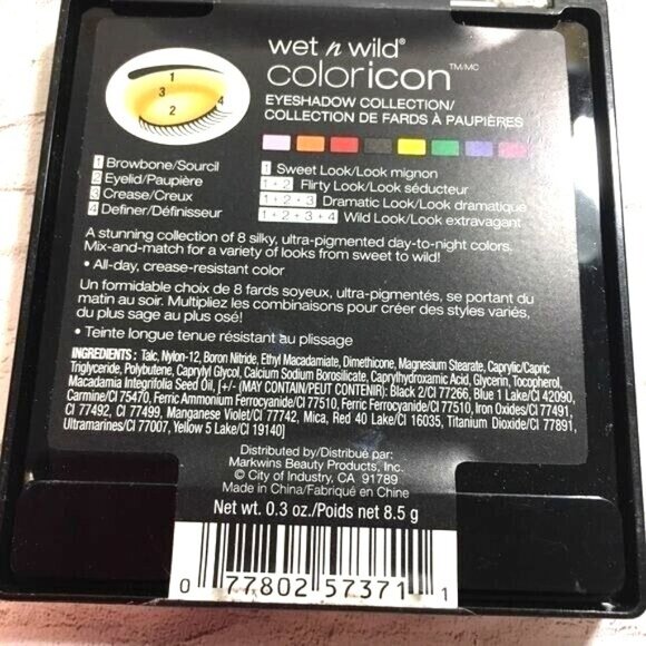 Wet n Wild Eyeshadow Coloricon Collection 8 Pallet Pressed Powder 0.3 oz Poster - Picture 4 of 4